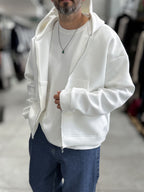 White Panda Fabric Hooded Sweatshirt HM
