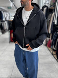Black Panda Fabric Hooded Sweatshirt HM