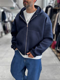 Navy Panda Fabric Hooded Sweatshirt HM